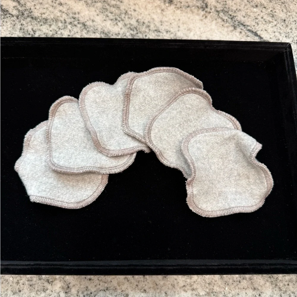 Gray Organic Cotton Facial Pads